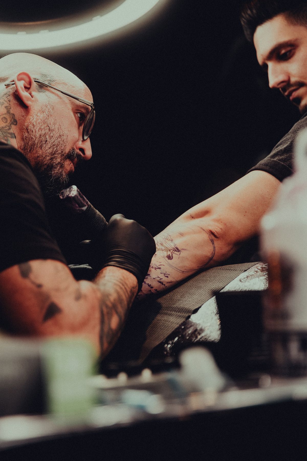 Intricate black arm design — Mara Vale